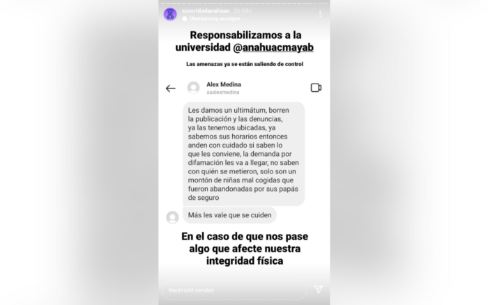 Denuncian chat con contenido sexual de alumnas de la Anáhuac
