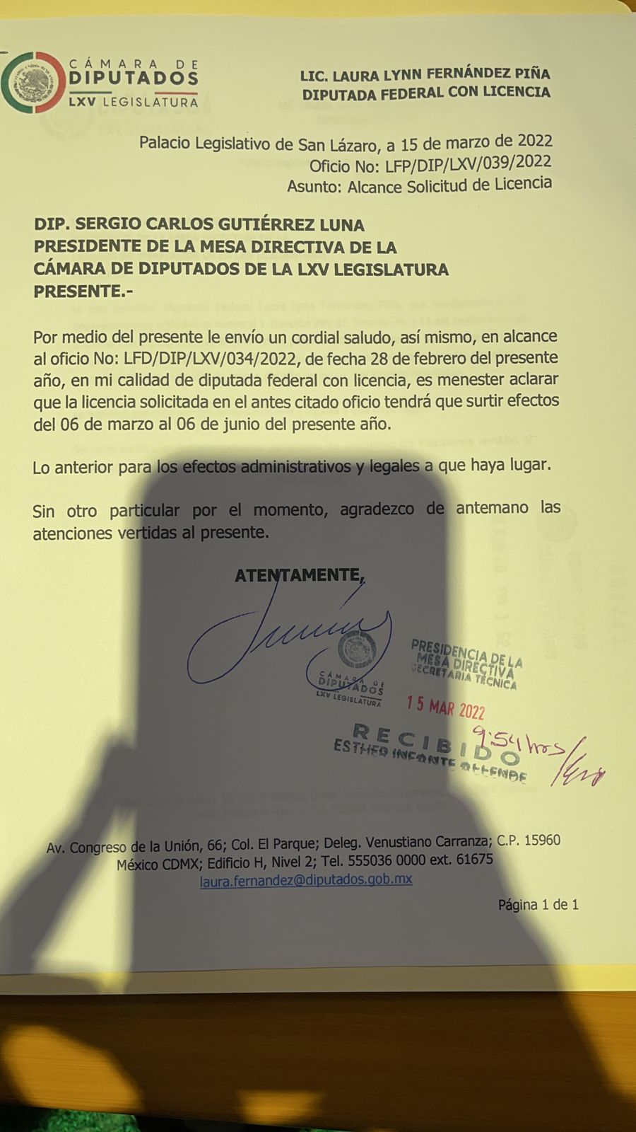 ¿Laura Fernández se siente derrotada? Volverá a su curul el 6 de junio