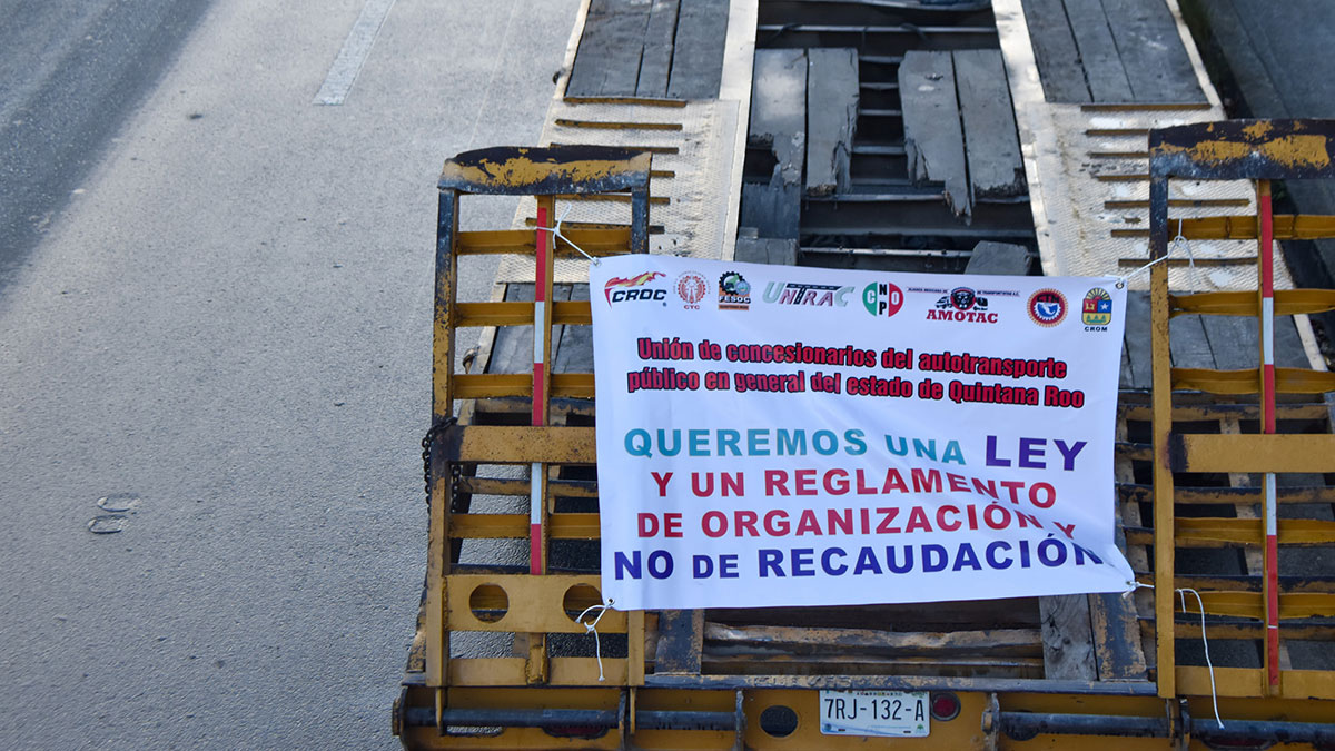 Volqueteros de Amotac en Quintana Roo se unen al paro nacional 