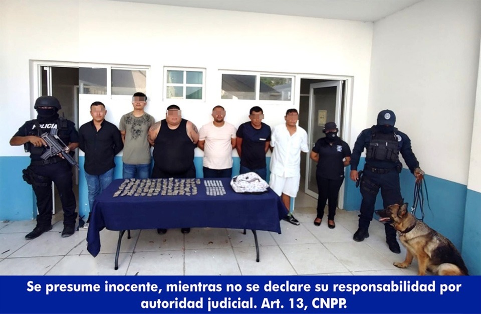 Detienen a 18 sujetos con drogas en Playa del Carmen