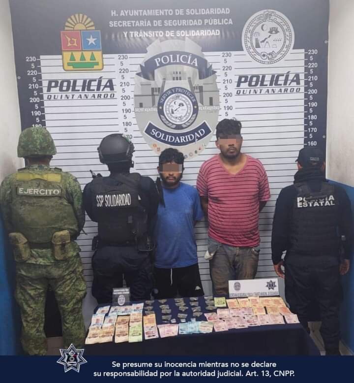 Presuntos narcodistribuidores son detenidos en Playa del Carmen