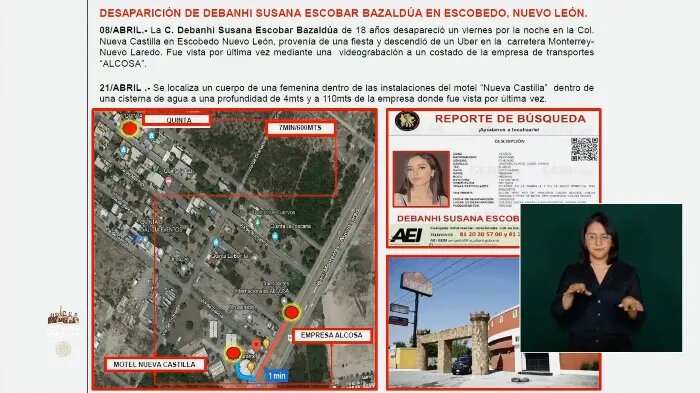 Samuel García pide a la Fiscalía de Nuevo León dar a conocer la investigación del caso de Debanhi