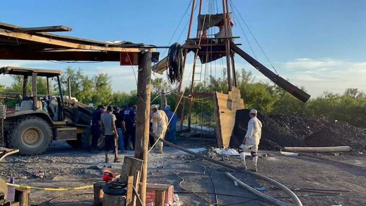 Extraen agua de mina de Coahuila para rescatar a los 10 obreros atrapados