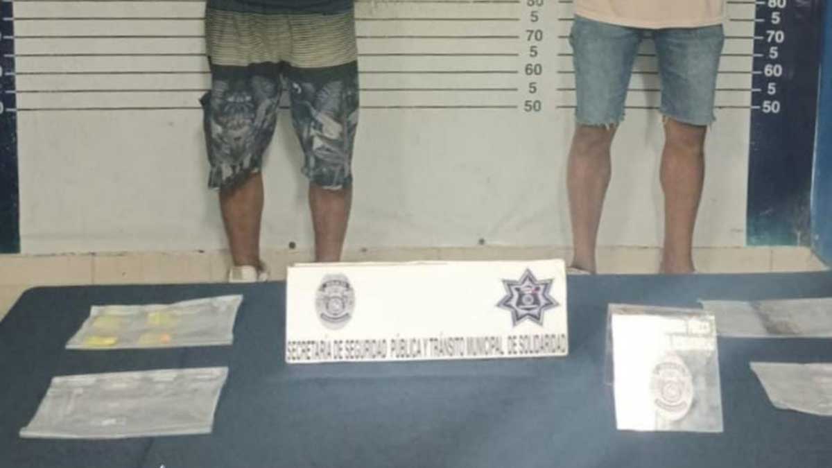 Detienen a presuntos narcomenudistas en la zona turística de Playa del Carmen