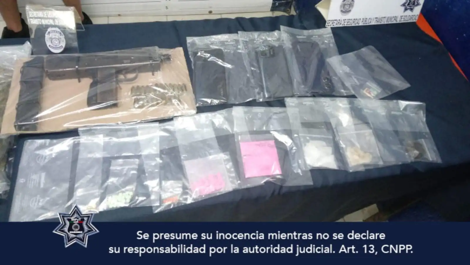Detienen a sujeto con arma de fuego y drogas en Playa del Carmen
