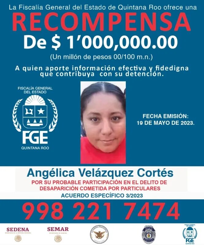 Ofrece FGE 1 mdp de recompensa por mujer implicada en el caso Fernanda Cayetana